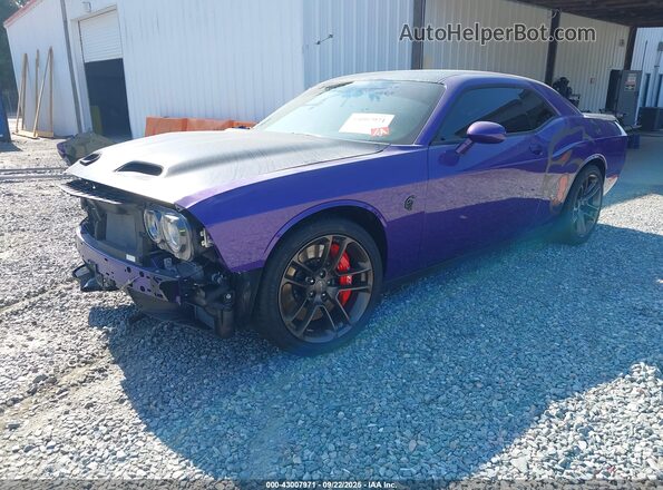 2C3CDZC92PH647039 2023 DODGE CHALLENGER Purple Առջևի ձախ երեք քառորդ տեսարան