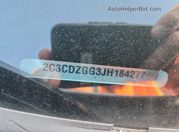 2C3CDZGG3JH184277 2018 DODGE CHALLENGER Белый 