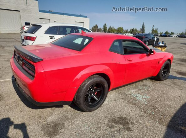 2C3CDZH99JH101287 2018 DODGE CHALLENGER Red 