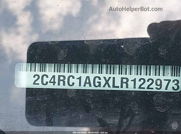 2C4RC1AGXLR122973 2020 CHRYSLER VOYAGER Gray ძრავის განყოფილების ხედი