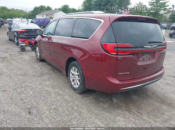 2C4RC1BG6MR575083 2021 CHRYSLER PACIFICA Burgundy უკანა მარცხენა