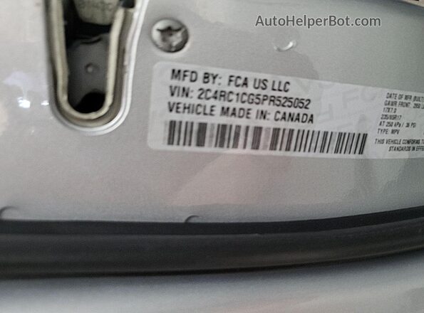 2C4RC1CG5PR525052 2023 CHRYSLER VOYAGER  Задняя левая четверть