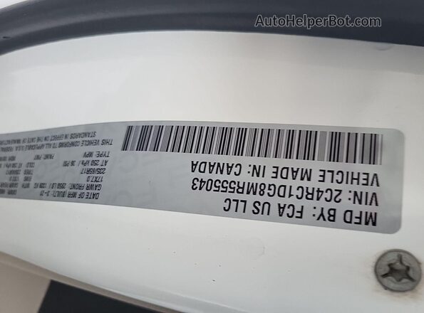 2C4RC1DG8MR555043 2021 CHRYSLER VOYAGER  Вид сзади