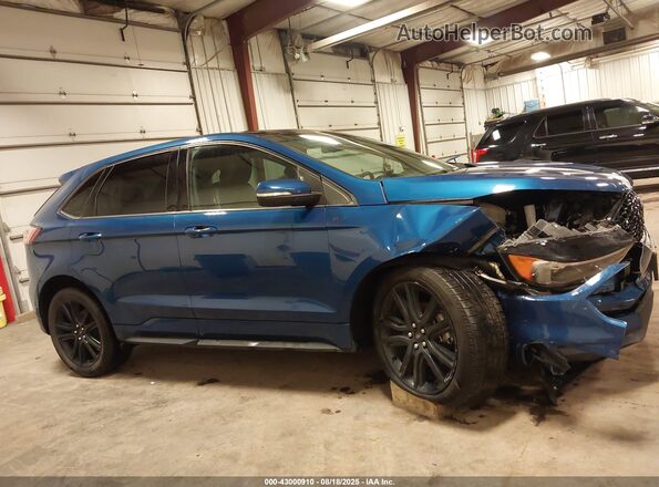 2FMPK3J96LBB44058 2020 FORD EDGE Blue Rear interior view