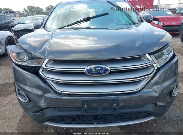 2FMPK3J98JBC40755 2018 FORD EDGE Gray Vista del cuadro de instrumentos