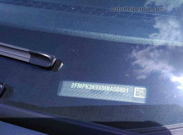 2FMPK3K9XMBA50801 2021 FORD EDGE  ხელსაწყოთა პანელის ხედი