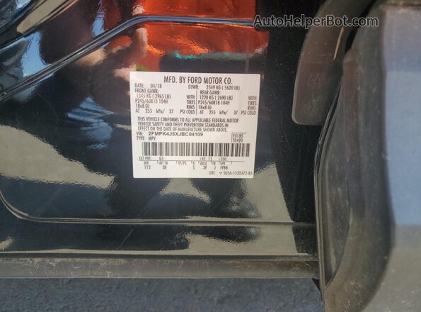 2FMPK4J8XJBC04109 2018 FORD EDGE Черный 
