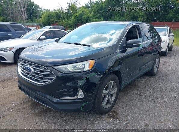 2FMPK4J95LBB49502 2020 FORD EDGE Черный Передняя левая четверть