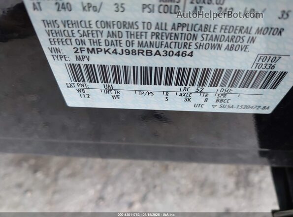 2FMPK4J98RBA30464 2024 FORD EDGE Black 