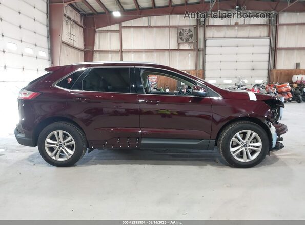 2FMPK4J9XLBA02916 2020 FORD EDGE Бордовый Панорамный вид салона 360°