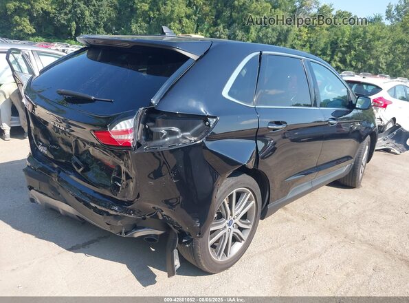 2FMPK4K90MBA33804 2021 FORD EDGE Черный Задняя правая четверть