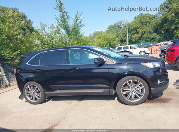 2FMPK4K90MBA33804 2021 FORD EDGE Черный Панорамный вид салона 360°