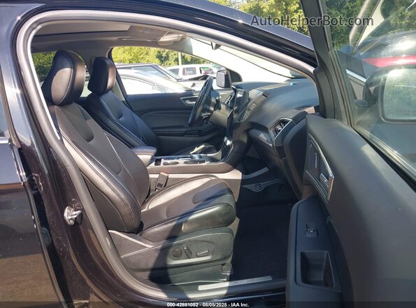 2FMPK4K90MBA33804 2021 FORD EDGE Черный Вид салона спереди