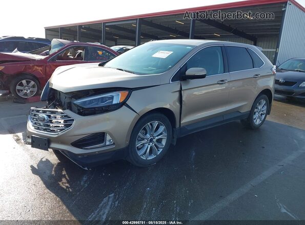 2FMPK4K95MBA45169 2021 FORD EDGE Brown წინა მარცხენა ხედი სამი მეოთხედიდან