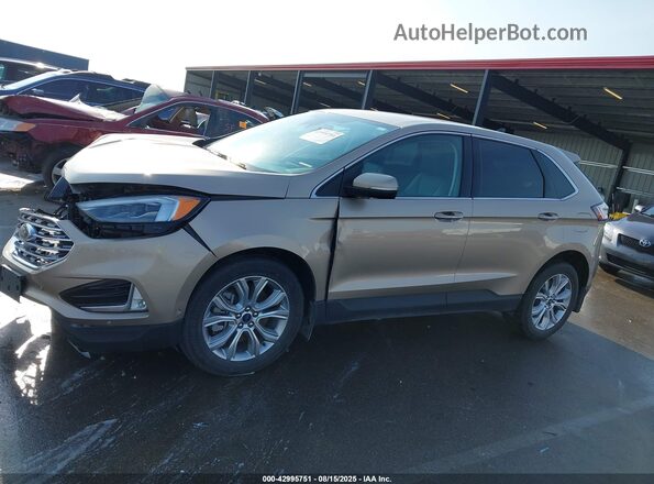 2FMPK4K95MBA45169 2021 FORD EDGE Brown სალონის 360-გრადუსიანი ხედი