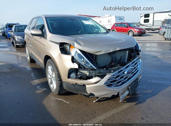 2FMPK4K95MBA45169 2021 FORD EDGE Brown წინა ხედი