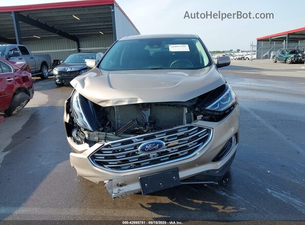 2FMPK4K95MBA45169 2021 FORD EDGE Brown ხელსაწყოთა პანელის ხედი