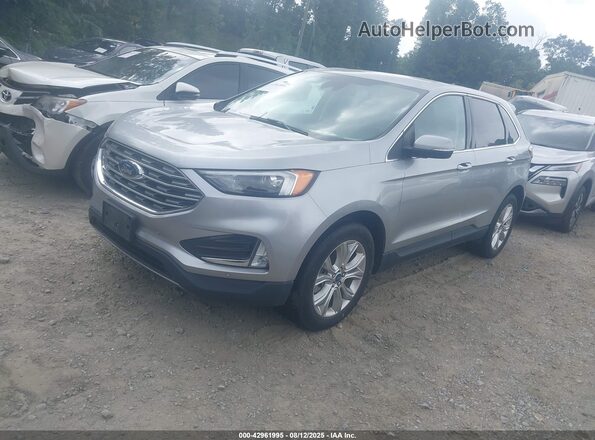 2FMPK4K95NBB04898 2022 FORD EDGE Silver Առջևի ձախ երեք քառորդ տեսարան