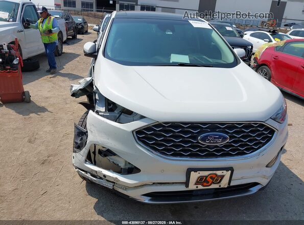 2FMPK4K98MBA18760 2021 FORD EDGE White Dashboard view