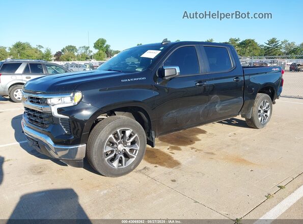2GCUDDED4P1133514 2023 CHEVROLET SILVERADO Black Front left