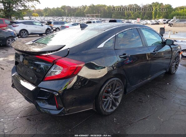 2HGFC1E53LH706733 2020 HONDA CIVIC Черный Задняя правая четверть