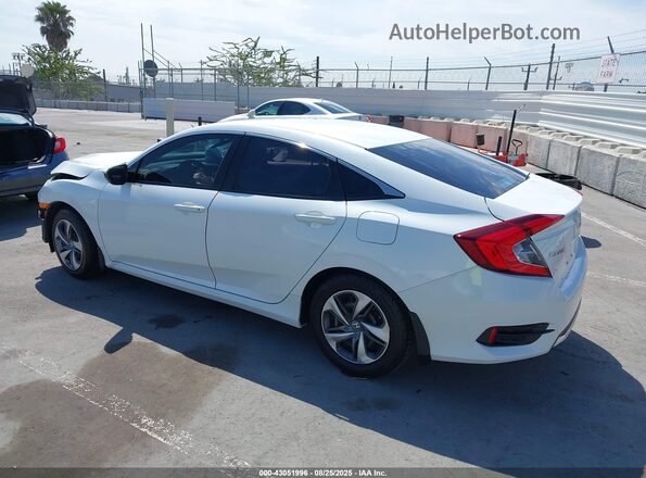2HGFC2F61LH533310 2020 HONDA CIVIC White Trasero izquierdo