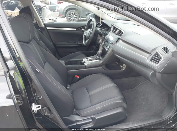 2HGFC2F64MH521945 2021 HONDA CIVIC Black წინა სალონის ხედი