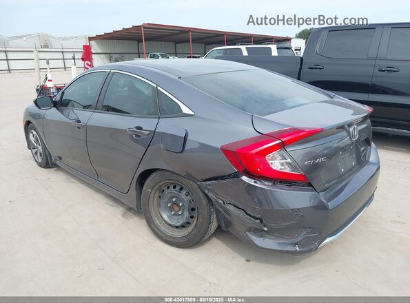 2HGFC2F67LH557448 2020 HONDA CIVIC Серый Задняя левая четверть