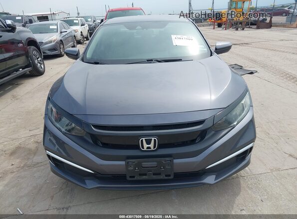 2HGFC2F67LH557448 2020 HONDA CIVIC Серый Вид задней части салона