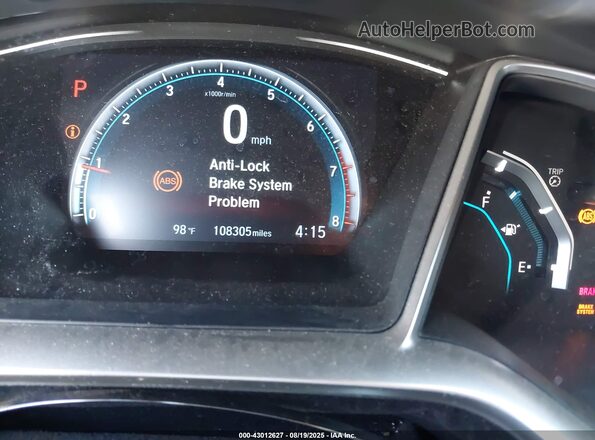 2HGFC2F77JH574000 2018 HONDA CIVIC Gray 