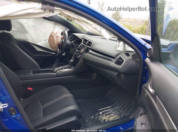 2HGFC2F82MH506443 2021 HONDA CIVIC Blue Widok wnętrza z przodu