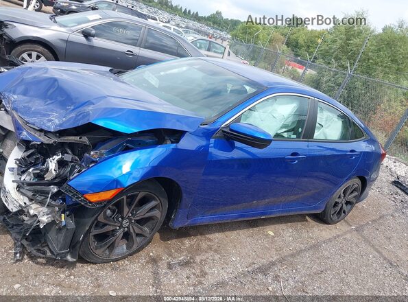 2HGFC2F82MH506443 2021 HONDA CIVIC Blue Widok wnętrza 360 stopni
