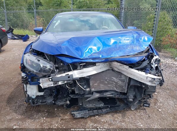 2HGFC2F82MH506443 2021 HONDA CIVIC Blue Widok zestawu wskaźników