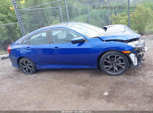 2HGFC2F82MH506443 2021 HONDA CIVIC Blue Widok wnętrza z tyłu
