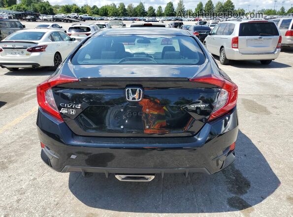 2HGFC2F82MH531424 2021 HONDA CIVIC Черный Вид сзади