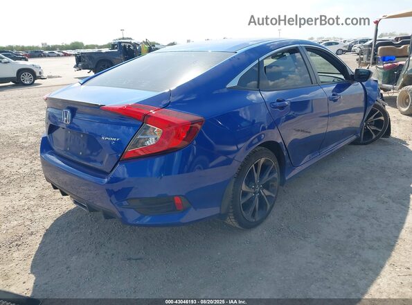 2HGFC2F87LH504721 2020 HONDA CIVIC Blue უკანა მარჯვენა