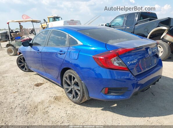 2HGFC2F87LH504721 2020 HONDA CIVIC Blue უკანა მარცხენა