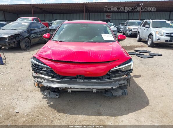2HGFE1F77NH305778 2022 HONDA CIVIC Red Instrument cluster view