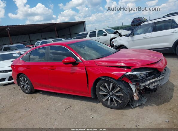2HGFE1F77NH305778 2022 HONDA CIVIC Red Rear interior view