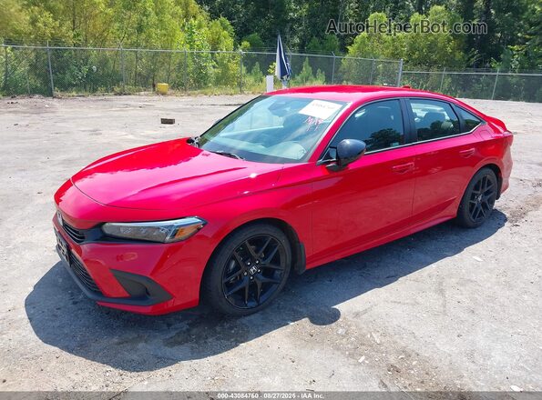2HGFE2F55NH609051 2022 HONDA CIVIC Red Front left