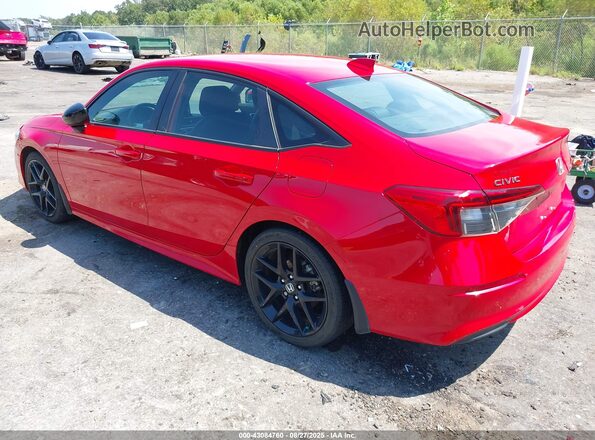 2HGFE2F55NH609051 2022 HONDA CIVIC Red Rear left