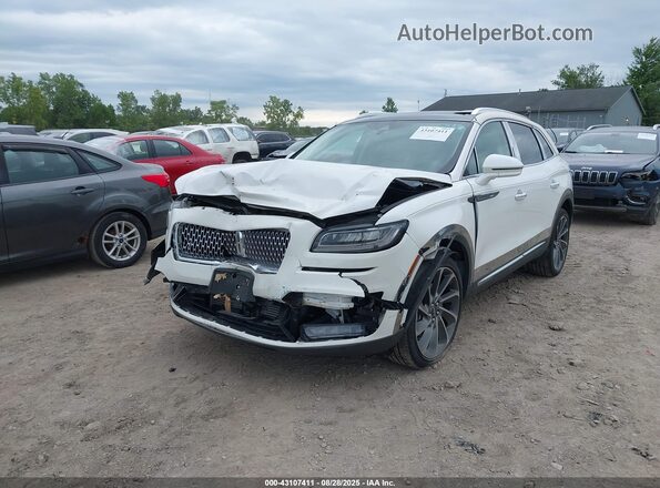 2LMPJ8K91LBL10666 2020 LINCOLN NAUTILUS White Առջևի ձախ երեք քառորդ տեսարան