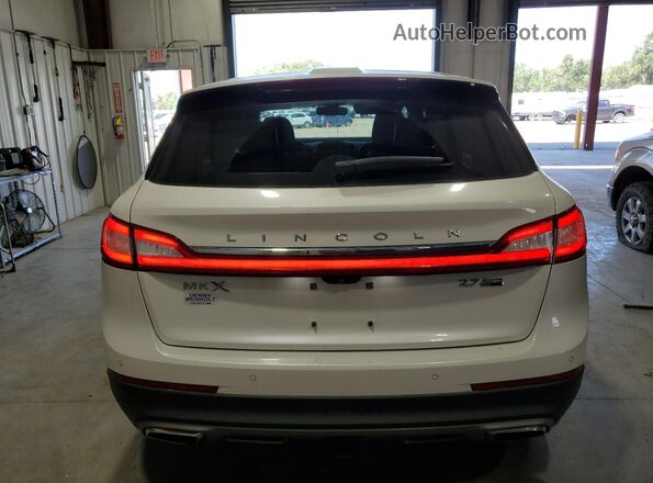 2LMPJ8LP6GBL67531 2016 LINCOLN MKX White Հետևի տեսք