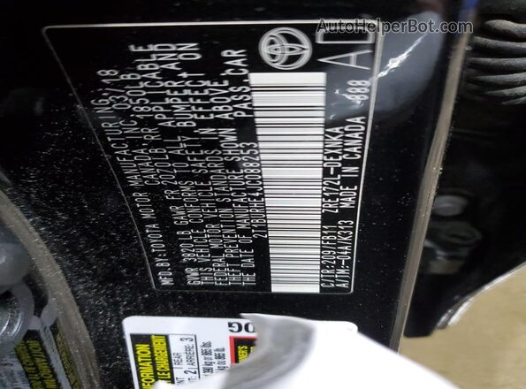 2T1BURHE4JC088253 2018 TOYOTA LL Black 