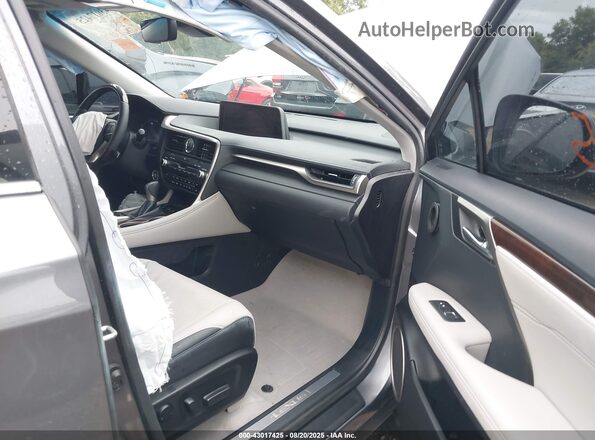2T2BZMCA5JC156290 2018 LEXUS RX 350 Gray Widok wnętrza z przodu