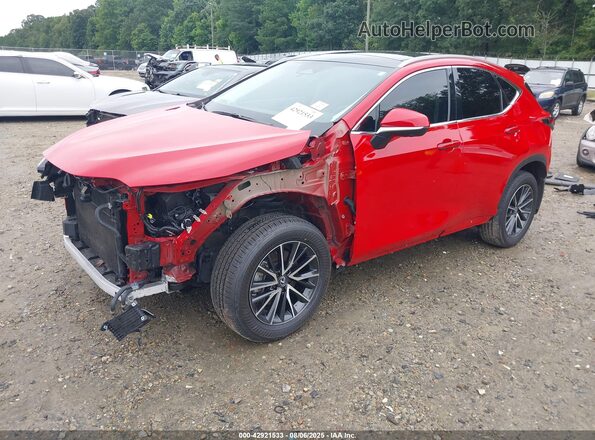 2T2HKCEZ2RC021629 2024 LEXUS NX 350H Red Առջևի ձախ երեք քառորդ տեսարան