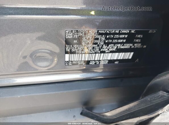 2T3E6RFV1RW067176 2024 TOYOTA RAV4 Gray 