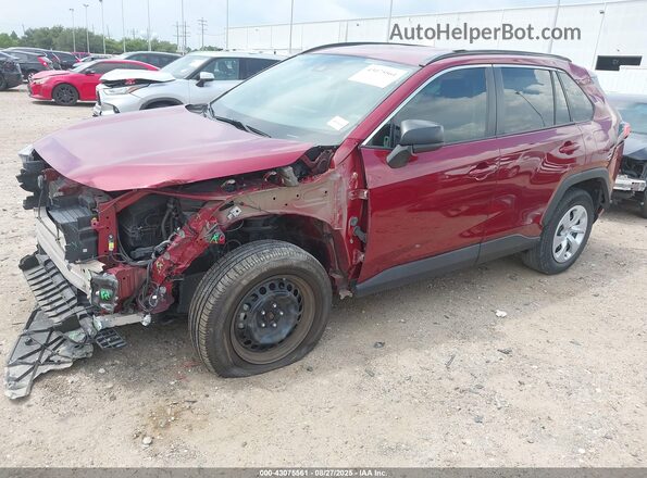 2T3H1RFV6LW090780 2020 TOYOTA LE Burgundy Առջևի ձախ երեք քառորդ տեսարան