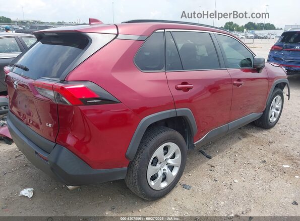2T3H1RFV6LW090780 2020 TOYOTA LE Burgundy Հետևի աջ