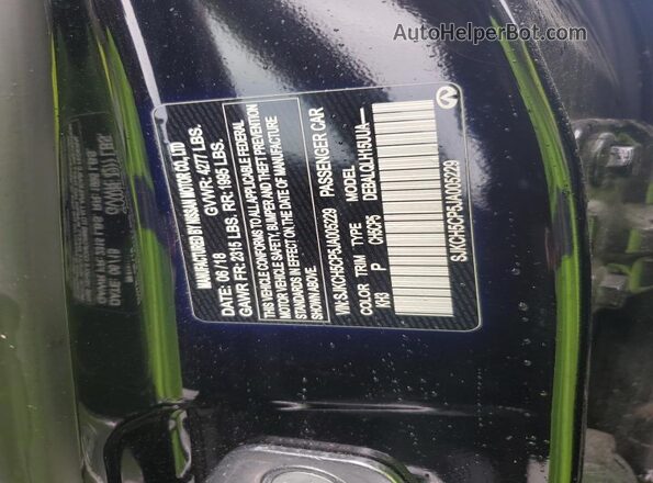 SJKCH5CP5JA005229 2018 INFINITI QX30 Черный 